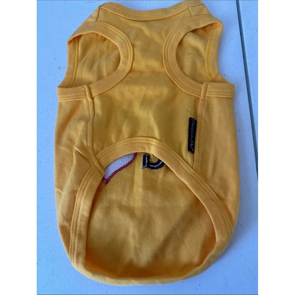 Parisian Pet “Small Dog Big Heart” Yellow Dog Tee Size L